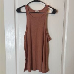 Free People Racerback Swing Tank Top Terracotta Clay Large